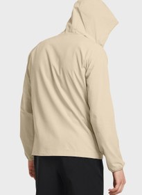 تصویر کاپشن ضد باد کشی کشی برند under armour Stretch Woven Windbreaker Jacket