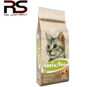 تصویر غذای خشک گربه میچو با طعم مرغ 15 کیلوگرم – Micho Adult Cat Food With Chicken 