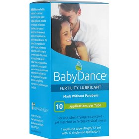 تصویر ژل لوبریکانت مخصوص بارداری بی بی دنس Fairhaven Health Baby Dance Fertility Lubricant 6 Singel-use Tubes & Applicators