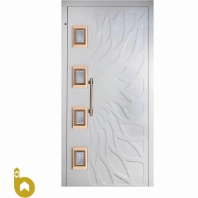 تصویر درب لولایی آسانسور مدل خورشیدی solar model elevator hinged door