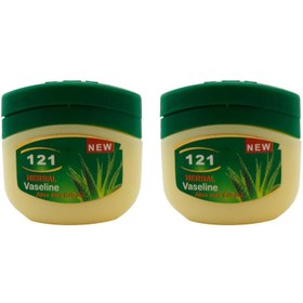 تصویر وازلین 121 مدل Aloe vera حجم 120 میلی لیتر مجموعه 2 عددی 