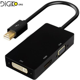 تصویر تبدیل Mini Display به DVI/HDMI/VGA مخصوص اپل مک بوک و سرفیس 