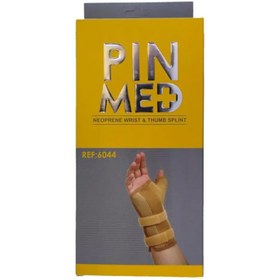 تصویر پین مد مچ بند شصت بند آتل دار کد 6044 ا Pin Med Neoprene Wrist And Thumb Splint Code 6044 Pin Med Neoprene Wrist And Thumb Splint Code 6044