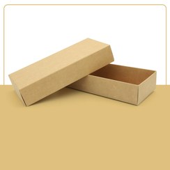 تصویر جعبه مقوایی کرافت بسته‌بندی ساده و شیک 