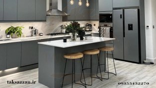 تصویر میز جزیره آشپزخانه مدل J122 