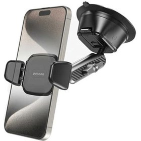 تصویر پایه نگهدارنده موبایل پرودو مدل PD-CSCPM-BK Porodo Cradle Suction Cup Non-Gel Pad phone Mount