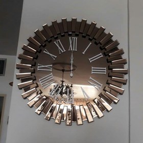 تصویر ساعت دیواری دکوراتیو طرح خورشیدی قطر 90 سانت 