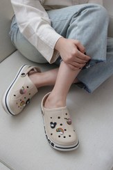 تصویر صندل زنانه کراکس سیلیکونی رنگ صورتی سایز ۳۹ 
