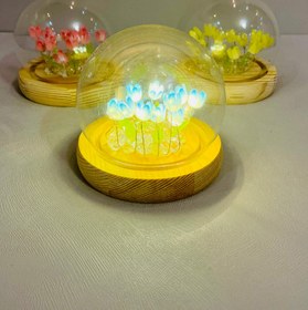 تصویر چراغ خواب گوی لاله Tulip ball lamp