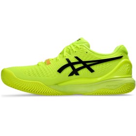 تصویر Asics Gel Resolution 9 Clay Paris کفش تنیس زرد مردان 1041A495 750 