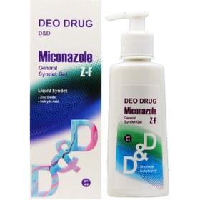 تصویر مایع شوینده صورت و بدن میكونازول نیترات 150 میلی لیتر دئودراگ Deo Drug Miconazole General Sydent Gel 150ml