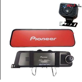 تصویر دوربین ثبت وقایع پایونیر دو دوربین آینه ای مدل VREC-300CH-EC4 Mirror Dush Cam Pioneer VREC-300CH-EC4