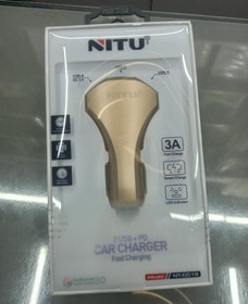 تصویر شارژر فندکی دارای پرت USB Car charger