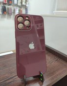 تصویر قاب آیفون 13promax هارد پشت شیشه ای - سرخابی iPhone 13 Pro Max Hard Case