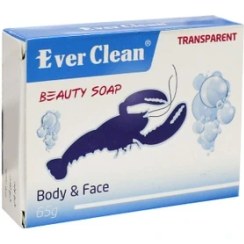 تصویر صابون اورکلین گلیسیرینه شفاف 65 گرمی Ever Clean BEAUTY SOAP 65g