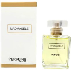 تصویر ادکلن مینیاتوری زنانه مادمازل برند پرفیوم فکتوری حجم 30 میل Madmasele Perfume Factory 