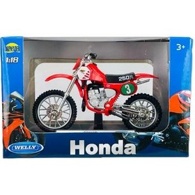 تصویر ماکت موتور 1:18 ولی هوندا Honda CR250 