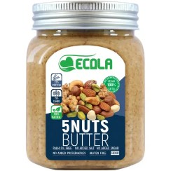تصویر کره ۵ مغز رژیمی اکولا Diet 5-Nut Butter