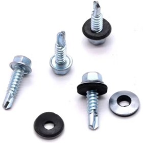 تصویر پیچ سرمته واشردار شیروانی 1/4-1*14 - 32*6.3 - 350 تایی SELF DRILLING SCREW - HEX WASHER HEAD 6.3*32 - 14*1-1/4