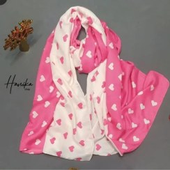 تصویر شال زنانه طرح قلبی 
