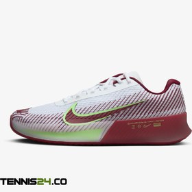 تصویر کفش تنیس مردانه نایک NikeCourt Air Zoom Vapor 11- سفید/زرشکی 