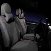 تصویر روکش صندلی پژو ۲۰۶ و ۲۰۷ هایکو طرح ناتیس با پشت چرم 