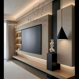 تصویر دکور دیوار تلویزیون 