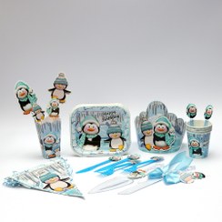 تصویر تم تولد پنگوئن پک کامل 