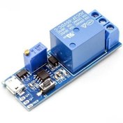 تصویر ماژول تایمر تاخیر در وصل تک کانال با ورودی MicroUSB 