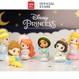 تصویر باکس شانسی مینیسو مدل پرنسس های والت دیزنی MINISO Disney Princess Collection Pajamas Bag Charm 