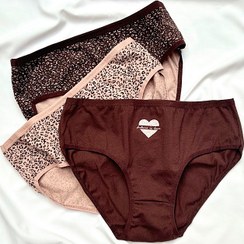 تصویر شورت اسلیپ نخی زنانه کوزا KOZA ترکیه پک سه عددی کد 82 KOZA Women's Cotton Slip Shorts Türkiye Pack of 3 Code 82