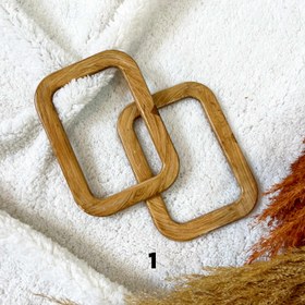 تصویر دسته کیف طرح چوب - 5 