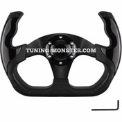 تصویر فرمان اسپرت خلبانی مشکی MOMO 