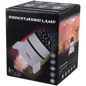 تصویر اسپیکر بلوتوثی چراغ دار Rocket Music Lamp + ریموت کنترل ROCKET MUSIC LIGHT WIRELESS SPEAKER WITH REMOTE CONTROLE