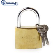 تصویر قفل آویز برنجی سایز 50 میلیمتری 