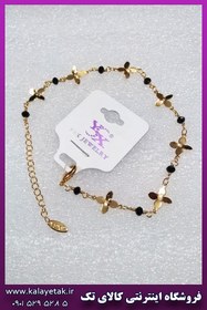 تصویر پابند گل طلایی برند YSX 