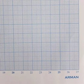 تصویر کاغذ شطرنجی میلی متری سایز A4 