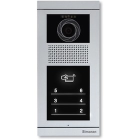 تصویر پنل آیفون تصویری سیماران مدل TD8 لمسی ۸ واحدی 