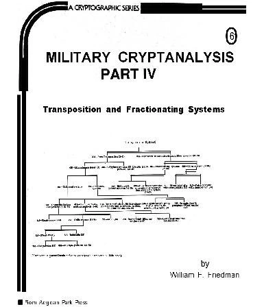 خرید و قیمت دانلود کتاب Military Cryptanalysis [Part 4] | ترب