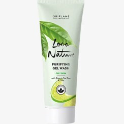تصویر ژل شوینده پاک‌کننده با عصاره ارگانیک درخت چای و لیمو Love Nature 