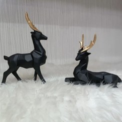 تصویر مجسمه گوزن گرافیک Statue