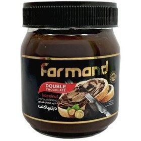 تصویر کرم کاکائو تلخ فندقی فرمند وزن ۳۳۰ گرم 