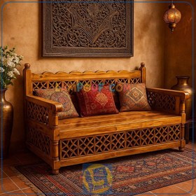 تصویر تخت سنتی سه نفره TrK237 