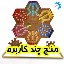 تصویر بازی فکری مدل منچ چند کاربره مجموعه 9 عددی 