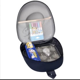 تصویر کوله پشتی مهد کودک پسرانه طرح دایناسور فضانورد 