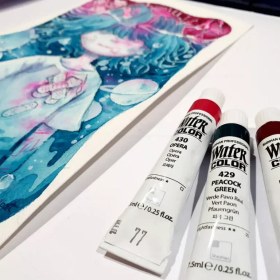 تصویر آبرنگ شین هان ۷/۵میل آبرنگ شین هان سری پروفشنال تک رنگ موجود در ۴۸ رنگ آبرنگ تیوپی ۷/۵ میل سری پروفشنال شین هان کیفیت عالی و ماندگاری بالا ساخت کره رنگدانه های غلیظ