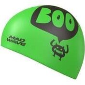 تصویر کلاه شنا چند رنگ دخترانه و پسرانه بچگانه بچه های استخوان سیلیکونی بو ، سبز Mad Wave 