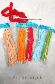 تصویر چوب بازی گربه مدل ماری snake model cat game stick
