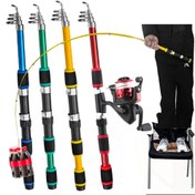 تصویر لنسر ماهیگیری ست چوب و چرخ و نخ 