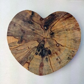 تصویر جا شکلاتی چوبی طرح قلب مدل 502 